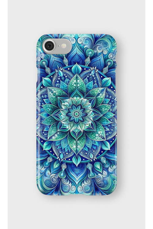 İphone 8 Uyumlu Baskılı Şeffaf Telefon Kılıfı | Koleksiyon: Mandala Art