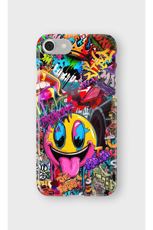 İphone Se Uyumlu Baskılı Şeffaf Telefon Kılıfı | Koleksiyon: Grafitti Street Art