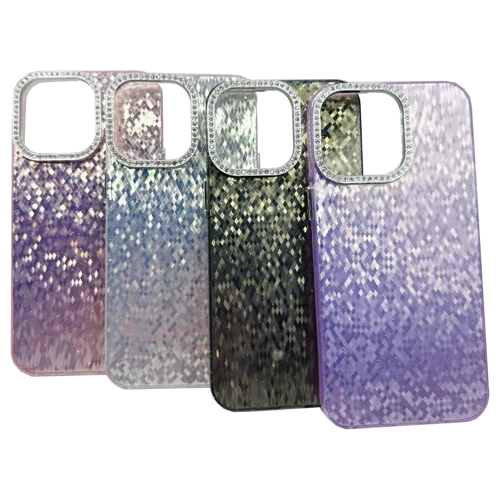 Iphone 12 – TaşLı Simli Silikon Kılıf Kapak Vtx-6157