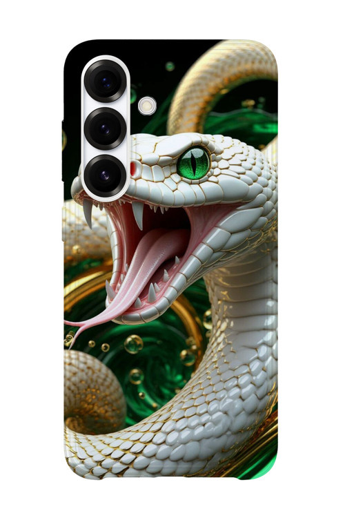 Samsung Galaxy A04S Uyumlu Baskılı Şeffaf Telefon Kılıfı | Koleksiyon: Aesthetic Snake
