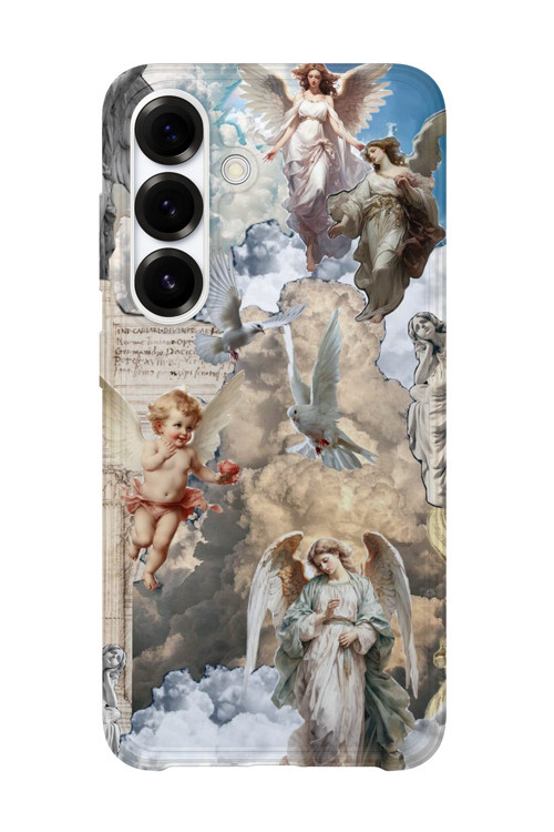 Samsung Galaxy A05S Uyumlu Baskılı Şeffaf Telefon Kılıfı | Koleksiyon: Angel And Spiritual