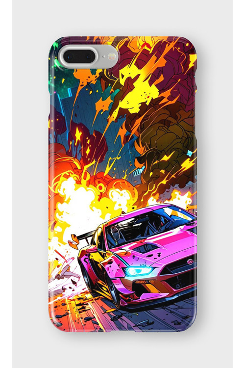 İphone 8 Plus Uyumlu Baskılı Şeffaf Telefon Kılıfı | Koleksiyon: Automobile Life Style