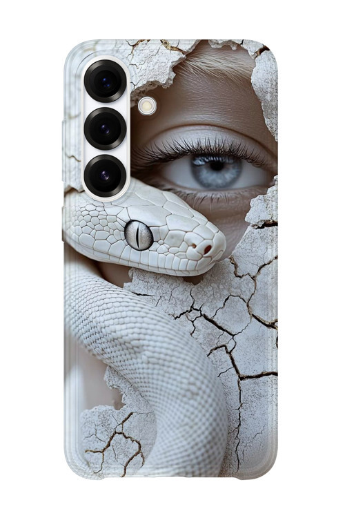Samsung Galaxy A04S Uyumlu Baskılı Şeffaf Telefon Kılıfı | Koleksiyon: Aesthetic Snake