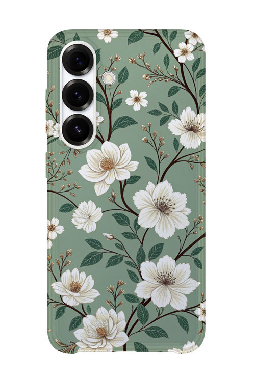 Samsung Galaxy S26 Plus Uyumlu Baskılı Şeffaf Telefon Kılıfı | Koleksiyon: Boho Floral