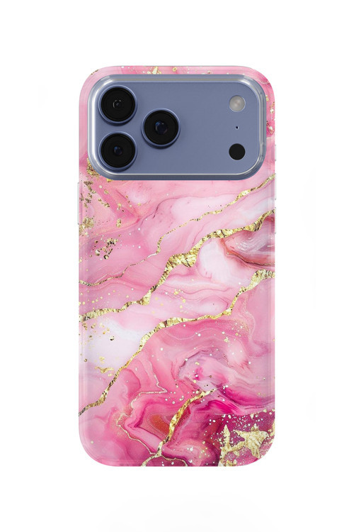 İphone 17 Pro Max Uyumlu Baskılı Şeffaf Telefon Kılıfı | Koleksiyon: Marble And Gold Luxury