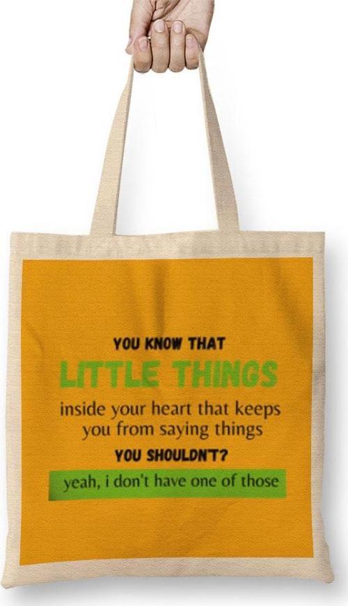 You Know The Little Thing Cool Graphic Sarcastic Sarcasm Novelty Funny Bez Çanta Uzun Saplı