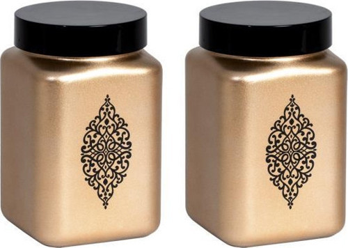 İkili 1,5 lt Bronz Renk Kavanoz Seti