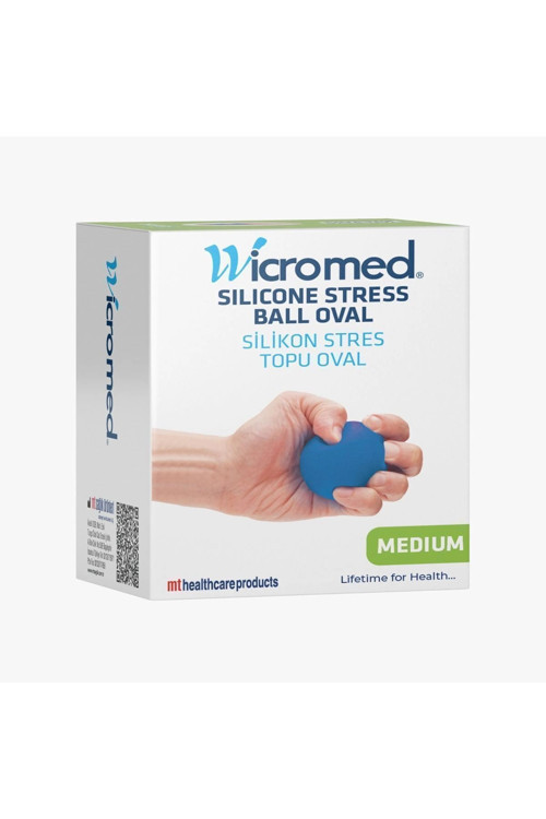 Silikon Stres Topu Mavi Medium