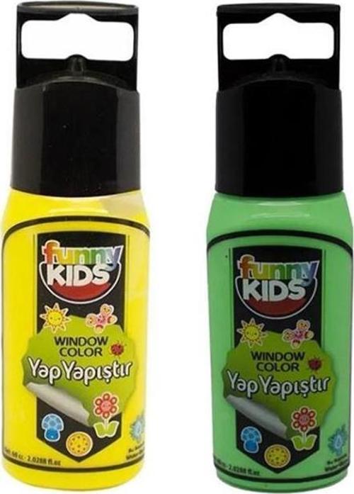 Funny Kıds Yap Yapıştır Set Neon Sarı Neon Yeşil