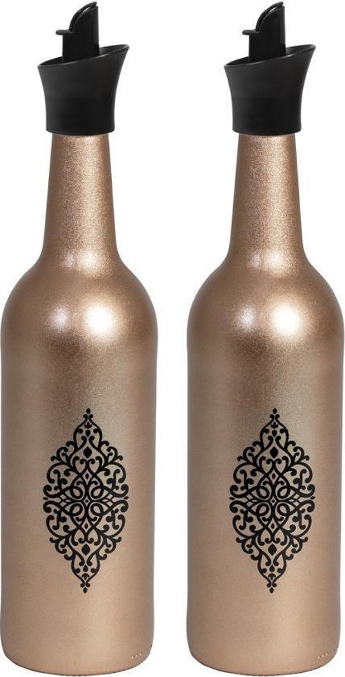 İkili 0,75 lt Bronz Renk Yağlık Seti