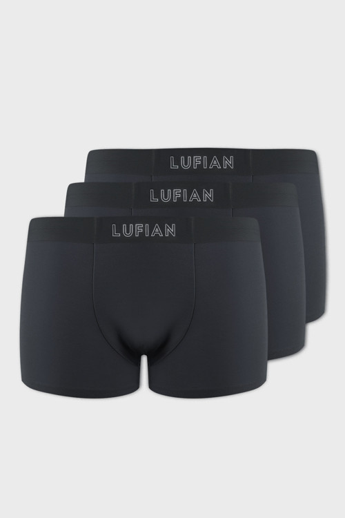 Mark 3 Adet Erkek Modal Dikişsiz Boxer Antrasit