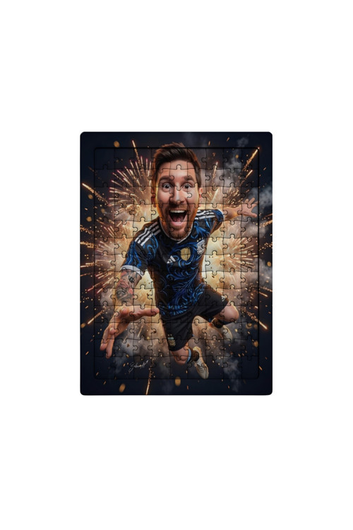 Messi 99 Parça Ayaklı Puzzle – Dekoratif Çocuk Yapbozu 087