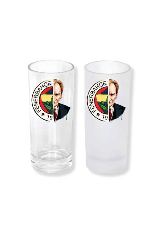 Fenerbahçe Atatürk Buzlu / Buzsuz Seçenekli Rakı Bardağı – 1 Adet Şık Sunum Bardağı 091