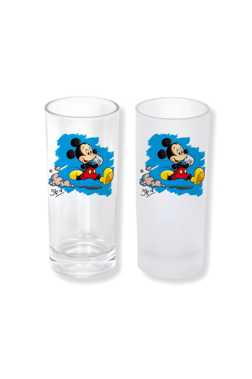 Mickey Mouse Buzlu / Buzsuz Seçenekli Rakı Bardağı – 1 Adet Şık Sunum Bardağı 087