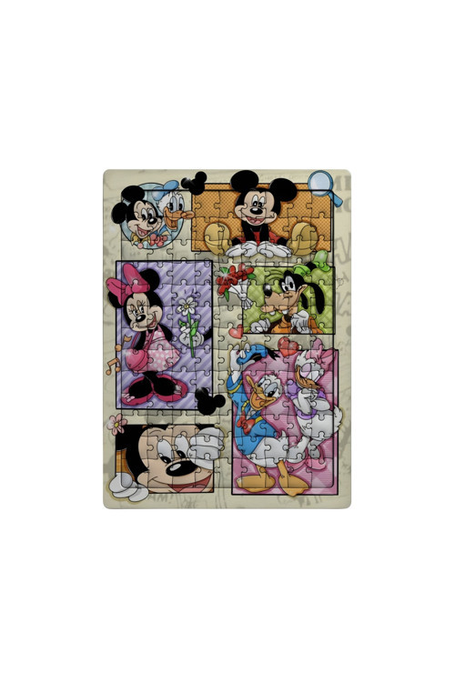 Mickey Mouse 99 Parça Ayaklı Puzzle – Dekoratif Çocuk Yapbozu 0119