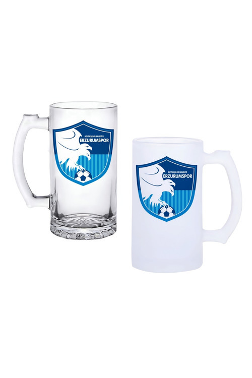 Erzurumspor Kulplu Bira Bardağı Buzlu Veya Şeffaf Seçenekli 062