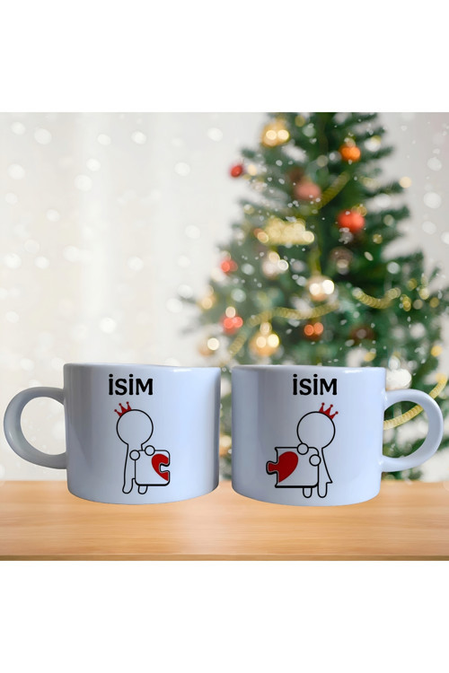 Kişiye Özel Puzzle Kahve Fincan Takımı 001