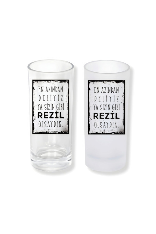 Deliyiz Buzlu / Buzsuz Seçenekli Rakı Bardağı – 1 Adet Şık Sunum Bardağı 094