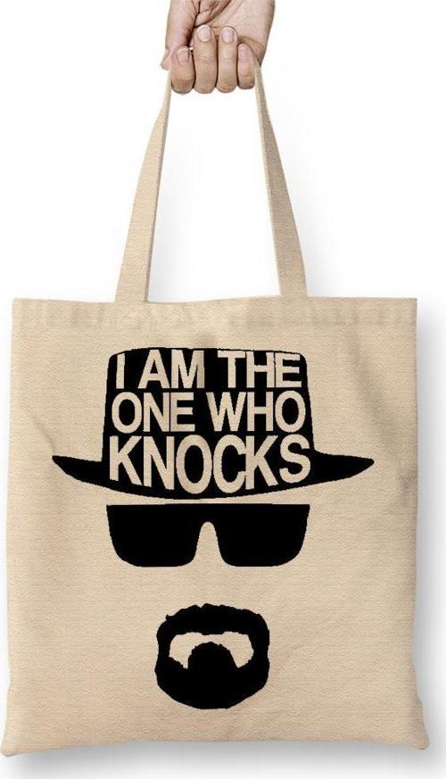 I Am The One Who Konocks Walter White Breaking Bad 01 Bez Çanta Uzun Saplı