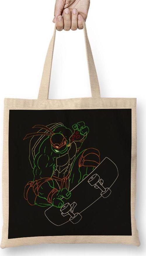 Ninja Turtles Neon 90'S Ninja Turtle Michelangelo Bez Çanta Uzun Saplı