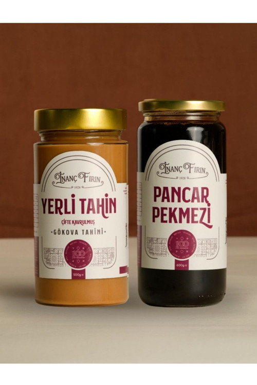450 Gr Çifte Kavrulmuş Tahin + 600 Gr Pancar Pekmezi Seti