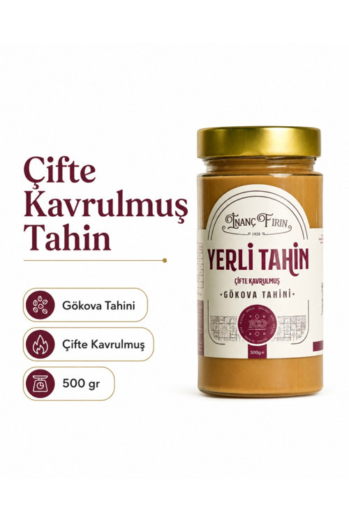 Çifte Kavrulmuş Yerli Tahin 500 Gr - Gökova Susamından Yoğun Lezzet