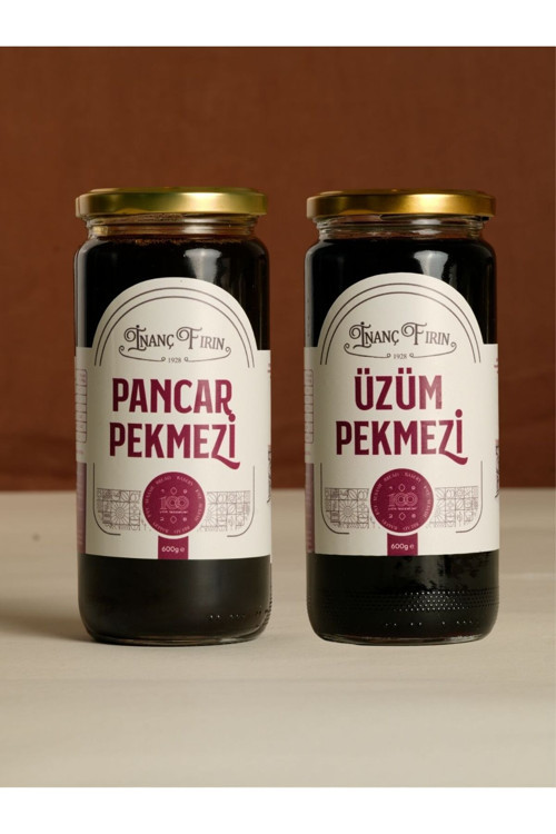 Doğal Kara Üzüm Pekmezi + Pancar Pekmezi | Katkısız 2’Li Paket (2 X 600 G)