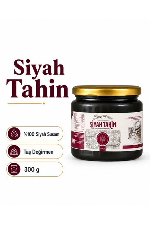 Siyah Tahin 300 Gram - Siyah Susamdan Taş Değirmen Üretimi