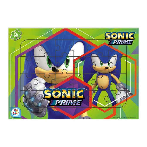 Kids Sonic 48 Parça Frame Puzzle 2 So7869