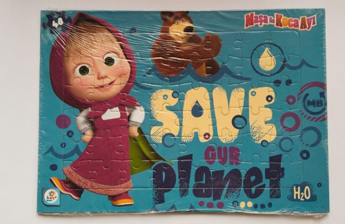 Kids Masha Koca Ayı 48 Parça Frame Puzzle