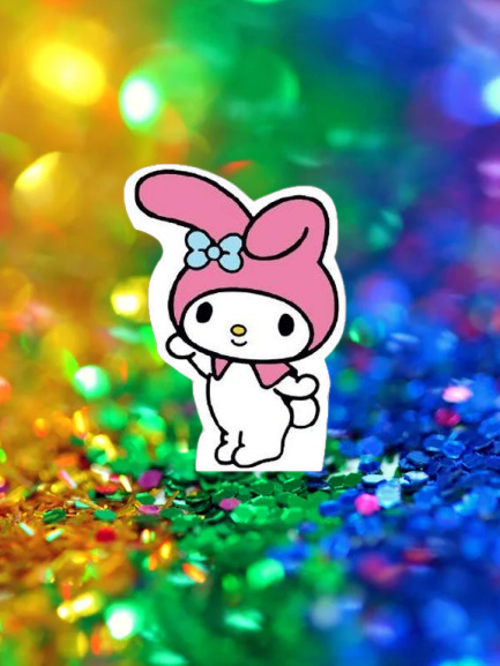 Ayaklı pano Kuromi My Melody Ayaklı Pano 32cm Doğum Günü Masa Dekoru Oda süsü
