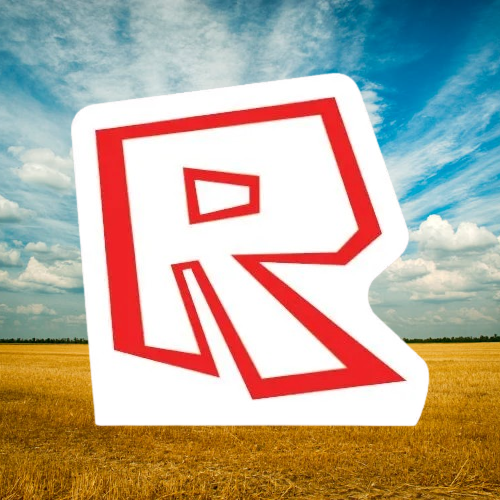 Ayaklı Pano Roblox Logosu Temalı 32x33 cm R harfi kırmızı Doğum Günü Masa Süsü Oda Dekoru