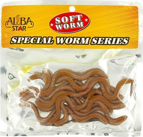 Soft Special Worm 10cm Sahte Kurt KAHVERENGİ