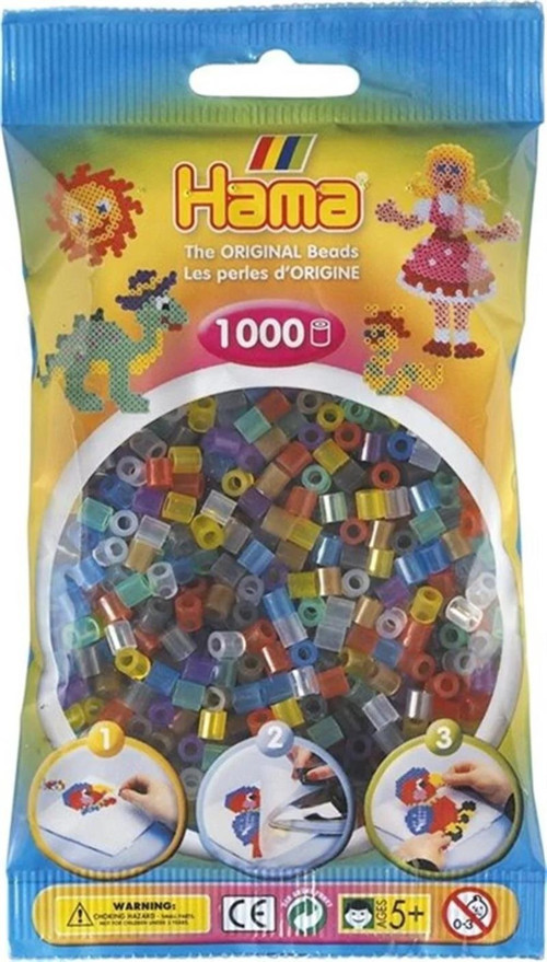 Midi Boncuk 1.000'lik - Şeffaf Renkler