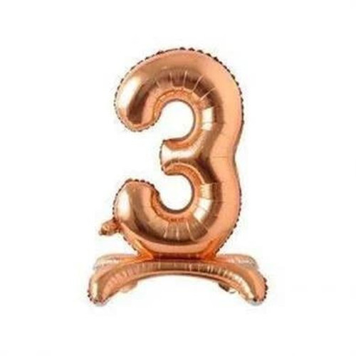 Folyo Rakam 3 rosegold AYAKLI 32 İNÇ