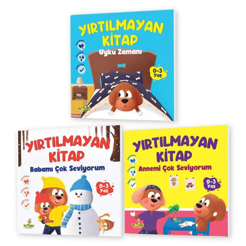 Yükselen Zeka yırtılmayan kitap (0-3) 3 kitap