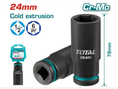 24 Mm 1/2 Altı Köşe Darbeli Derin Lokma THDIS12242L