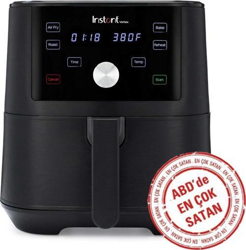 Vortex 3.8 Litre 4'ü 1 Arada İşlevli Yapışmaz ve Yıkanabilir Sepetli Airfryer 140-3093-01-EU