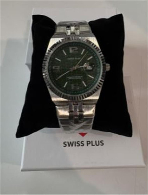 Swiss Plus Man Erkek Kol Saati Watch Premium Seri Model-2St3442Ags Green-Silver