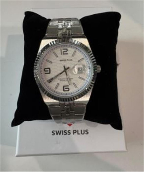 Swiss Plus Man Erkek Kol Saati Watch Premium Seri Model-4 St3442Ags White-Silver