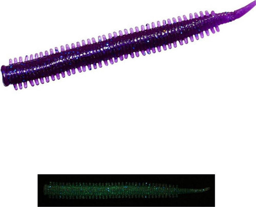 Yummy Sandworm 7cm LRF Silikonu PURPLE GLOW