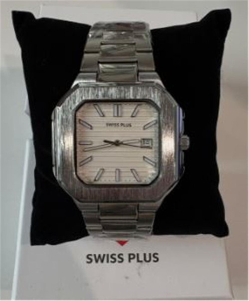 Swiss Plus Man Erkek Kol Saati Watch Premium Seri Model-8 Rs23146 White-Silver