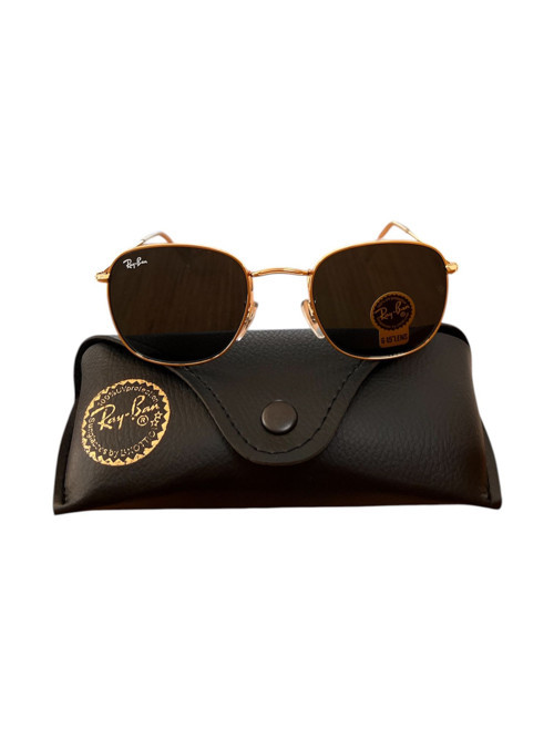 RAY BAN GOLD ÇERÇEVE DETAYLI UNİSEX GÜNEŞ GÖZLÜĞÜ EKARTMAN 53