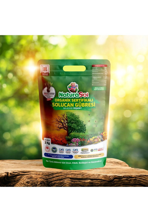 Organik Sertifikalı Katı Solucan Gübresi 20 Kg (40 Litre) Sebze-Meyve, Çiçekler, Çim, İç & Dış Mekan, Süs Bitkileri