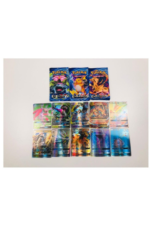 Pokemon Kart 3 Paket Evolutions Ve 10 Adet G Xpokemon Kart