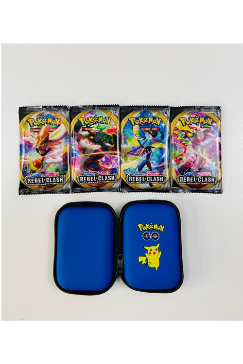 Pokemon Rebel Clash Oyun Karti Ve Pokemon Koruma Çantasi 4 Paket