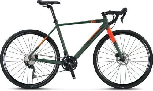 GVL700-GRX400 ERKEK YARIŞ BİSİKLETİ 580H HD 28 JANT 20 VİTES HAKİ TURUNCU