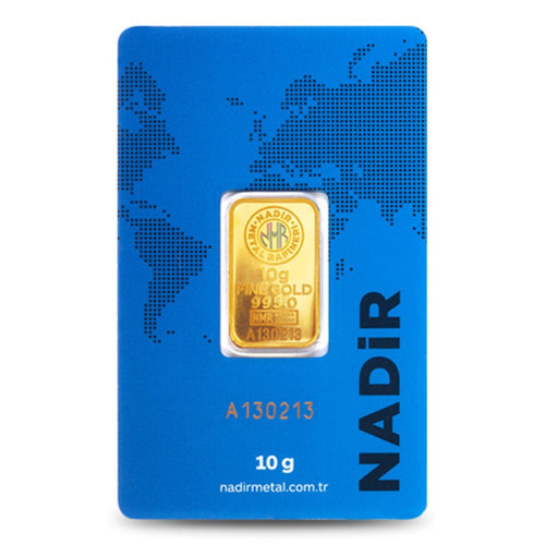 Nadir Gold 24 Ayar Külçe Gram Altın 10 Gr.