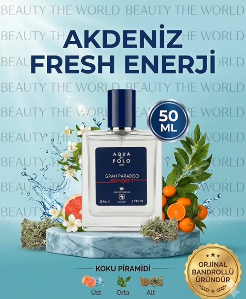 Aqua Di Polo Gran Paradiso Sport Edp Bandrollü Özel Seri