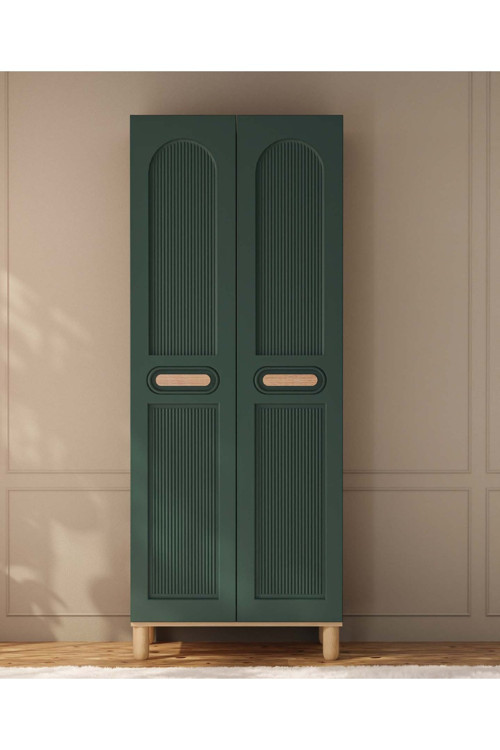 Begonya 2 Kapaklı Gardırop / Çok Amaçlı Dolap / Komple MDF